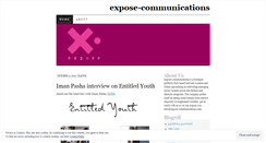 Desktop Screenshot of exposecommunications.wordpress.com