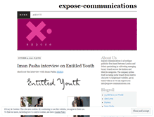 Tablet Screenshot of exposecommunications.wordpress.com