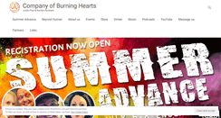 Desktop Screenshot of companyofburninghearts.wordpress.com