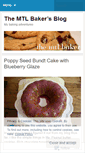 Mobile Screenshot of mtlbaker.wordpress.com