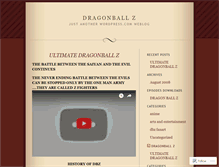 Tablet Screenshot of dbzlegend.wordpress.com