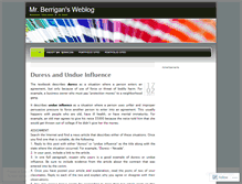 Tablet Screenshot of mrberrigan.wordpress.com