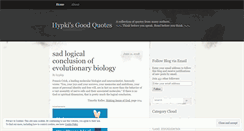Desktop Screenshot of hypkisgoodquotes.wordpress.com