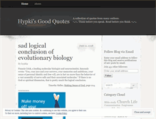 Tablet Screenshot of hypkisgoodquotes.wordpress.com