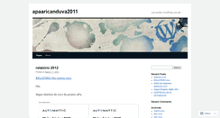 Desktop Screenshot of apaaricanduva2011.wordpress.com
