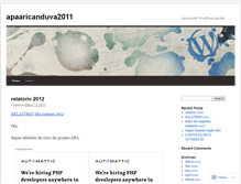 Tablet Screenshot of apaaricanduva2011.wordpress.com