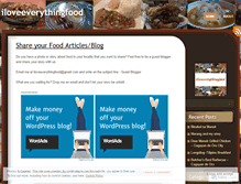 Tablet Screenshot of iloveeverythingfood.wordpress.com