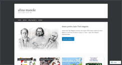 Desktop Screenshot of alinamanole.wordpress.com