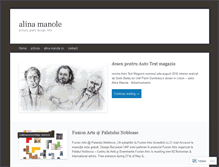 Tablet Screenshot of alinamanole.wordpress.com
