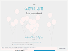 Tablet Screenshot of garethrwhite.wordpress.com