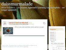 Tablet Screenshot of daisymarmalade.wordpress.com