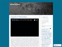 Tablet Screenshot of abowlofyarn.wordpress.com