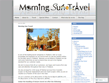 Tablet Screenshot of morningsuntravel.wordpress.com