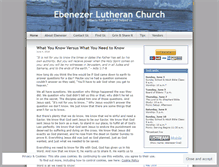 Tablet Screenshot of ebenezerlutheranchurch.wordpress.com