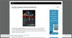 Desktop Screenshot of frontlinecommando2hackandcheats.wordpress.com