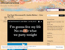 Tablet Screenshot of officialvanessa.wordpress.com