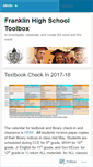Mobile Screenshot of franklintoolbox.wordpress.com