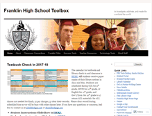 Tablet Screenshot of franklintoolbox.wordpress.com