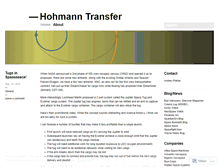 Tablet Screenshot of hohmanntransfer.wordpress.com
