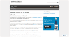 Desktop Screenshot of briefkastenedelstahl.wordpress.com