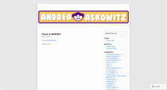 Desktop Screenshot of andreaaskowitz.wordpress.com