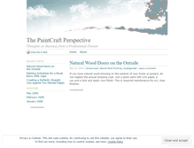 Tablet Screenshot of paintcraft.wordpress.com