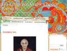 Tablet Screenshot of chodenrinpoche.wordpress.com