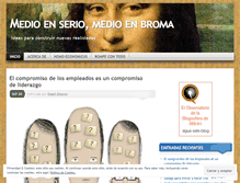 Tablet Screenshot of medioenseriomedioenbroma.wordpress.com