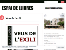 Tablet Screenshot of espaidellibres.wordpress.com