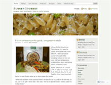 Tablet Screenshot of gourmetonabudget.wordpress.com