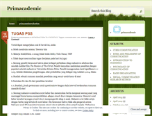 Tablet Screenshot of primacademic.wordpress.com