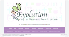 Desktop Screenshot of evolutionofahomeschoolmom.wordpress.com