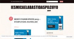 Desktop Screenshot of iesmicaelabastidaspilcuyo.wordpress.com
