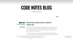 Desktop Screenshot of mycodenotes.wordpress.com