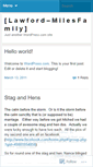 Mobile Screenshot of lawfordmiles.wordpress.com