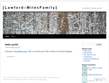 Tablet Screenshot of lawfordmiles.wordpress.com