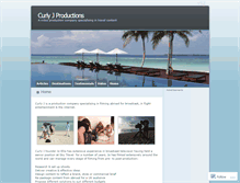 Tablet Screenshot of curlyjproductions.wordpress.com
