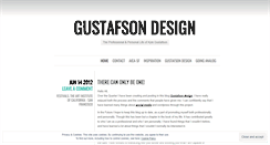 Desktop Screenshot of gustafsondesign.wordpress.com