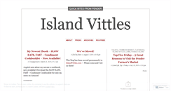 Desktop Screenshot of islandvittles.wordpress.com