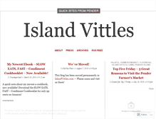 Tablet Screenshot of islandvittles.wordpress.com