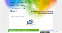 Desktop Screenshot of civilifemusicontest.wordpress.com
