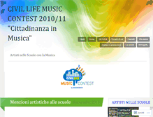 Tablet Screenshot of civilifemusicontest.wordpress.com