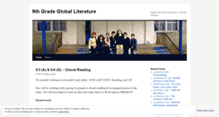 Desktop Screenshot of globalliterature2011.wordpress.com
