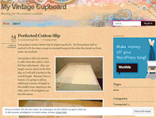 Tablet Screenshot of myvintagecupboard.wordpress.com