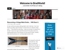 Tablet Screenshot of bradworld99.wordpress.com