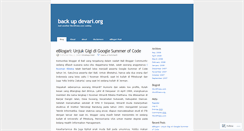 Desktop Screenshot of devariku.wordpress.com