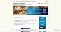 Desktop Screenshot of mnulibrary.wordpress.com