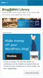 Mobile Screenshot of mnulibrary.wordpress.com
