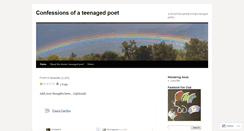 Desktop Screenshot of confessionsofateenagedpoet.wordpress.com
