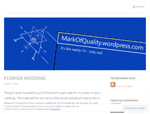 Tablet Screenshot of markofquality.wordpress.com
